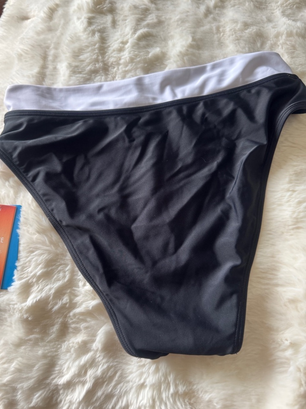 Liz Claiborne Black & White Zebra Print Swim Top with 2 mix and match bottoms - Picture 9 of 14
